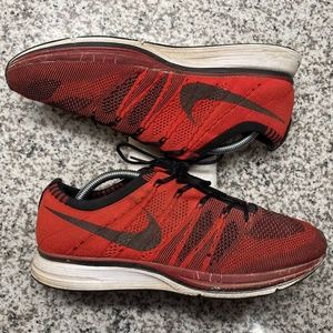 Nike Flyknit Trainer University Red/Black Men Size 10 [AH8396-601] Running Shoes